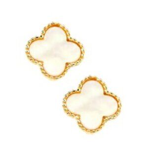 The iconic quatrefoil stud earring Mother Of Pearl